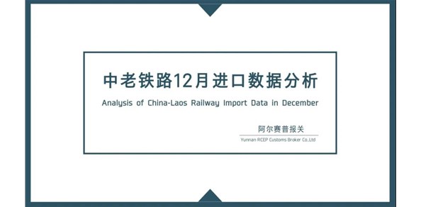 中老铁路12月进口数据分析